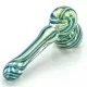 Teal Stripes Hammer Bubbler Teal Stripes Hammer Bubbler
