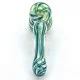 Teal Stripes Hammer Bubbler Teal Stripes Hammer Bubbler