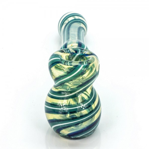 Teal Stripes Hammer Bubbler Teal Stripes Hammer Bubbler
