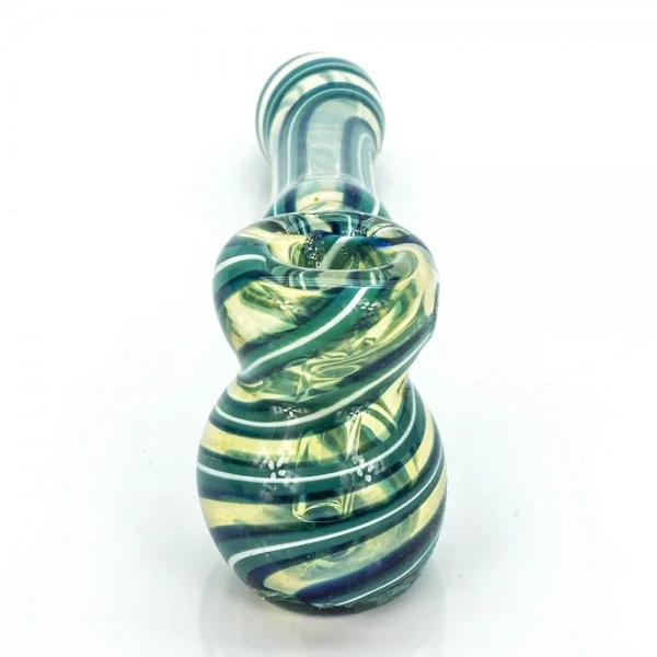 Teal Stripes Hammer Bubbler Teal Stripes Hammer Bubbler