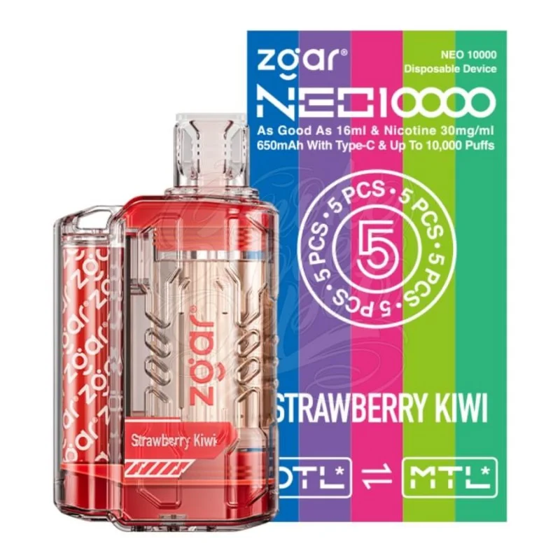 Zgar Neo 10000 Strawberry Kiwi disposable vape product image