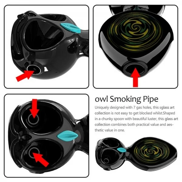 Owl Glass Pipe